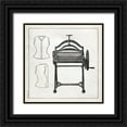 thumbnail image 1 of Babbitt, Gwendolyn 26x26 Black Ornate Wood Framed with Double Matting Museum Art Print Titled - Vintage Mangle, 1 of 4