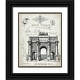 thumbnail image 1 of Babbitt, Gwendolyn 26x32 Black Ornate Wood Framed with Double Matting Museum Art Print Titled - French Landmark II, 1 of 4
