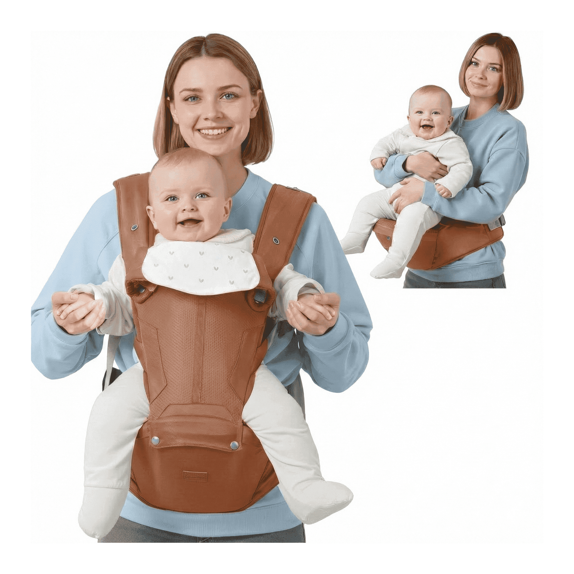 BabbleRoo Grow Baby Carrier – 6-in-1 Ergonomic Hip Seat