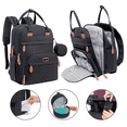 thumbnail image 1 of BabbleRoo Diaper Bag Backpack, Multifunction Original Baby Diaper Bag with Insulated Pockets, Black, 1 of 6
