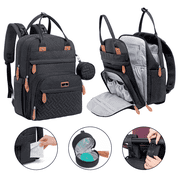 BabbleRoo Original Diaper Bag Backpack – Large 26L Baby Bag with Changing Pad, Insulated Bottle Pockets & Stroller Straps, Waterproof Travel Bag for Moms & Dads