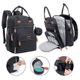 thumbnail image 1 of BabbleRoo Original Diaper Bag Backpack – Large 26L Baby Bag with Changing Pad, Insulated Bottle Pockets & Stroller Straps, Waterproof Travel Bag for Moms & Dads, Black, 1 of 7