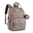 thumbnail image 1 of BabbleRoo Original Diaper Bag Backpack – Large 26L Baby Bag with Changing Pad, Insulated Bottle Pockets & Stroller Straps, Waterproof Travel Bag for Moms & Dads, Khaki, 1 of 6