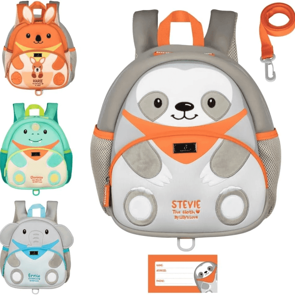 Toddler Backpack with Leash for Boys and Girls Stevie the Sloth