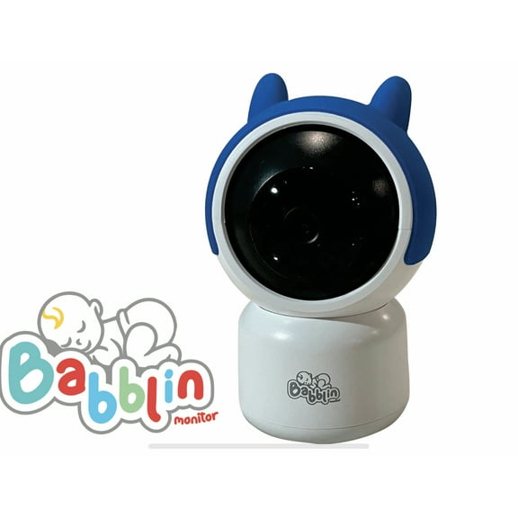 Babblin Baby Monitor - Pet Camera with 1080P HD Pan & Tilt, Motion Tracking, Night Vision, Temperature Monitoring, Motion and Sound Detection, Compatible with Smart Life App, Alexa, and Google Home (B