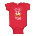 thumbnail image 1 of Babcia's Little Paczki Baby Bodysuit One Piece 6 mo Red, 1 of 3