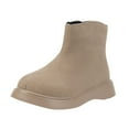 thumbnail image 1 of Babcutegg Boots for Girls Snow Boots Casual Fashion Warm and Breathable Girls Soft Bottom Shoes Khaki US 8.5, 1 of 8