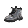 thumbnail image 1 of Babcutegg Boots for Girls Warm and Breathable Non Slip Ankle Boots Girls Fall and Winter Shoes Black US 7, 1 of 5