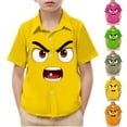 thumbnail image 1 of Babcutegg Boys and Girls Short Sleeve Casual Shirt with Playful Print Design, Functional Front Pocket, and Comfortable Cotton Blend Fabric Green Size 12, 1 of 9