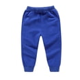 thumbnail image 1 of Babcutegg Boys Pants Side Pockets Jogger Pants Soild Color Toddler Boys Outwear Blue, 1 of 4