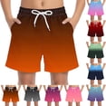 thumbnail image 1 of Babcutegg Boys Summer Solid Color Beach Shorts – Lightweight Leisure Sports Swim Trunks with Functional Pocket, Quick-Dry Vacation & Surfing Short Pants Red Size 4-5, 1 of 9