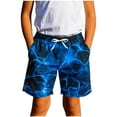 thumbnail image 1 of Babcutegg Boys Summer Wear Shorts, Elastic Waist Graphic Pattern Shorts for Boys Blue 9Years-10Years, 1 of 6