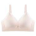 thumbnail image 1 of Babcutegg Bras for Kid Girls Adjustable Straps Comfortable Wireless Pull-on Design Molded Padded Girls Underwear Pink Size 16, 1 of 8