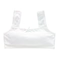 thumbnail image 1 of Babcutegg Bras for Kid Girls Comfortable Juniors Training Bra Seamless Wireless Pull-on Design Girls Underwear White Size 13, 1 of 3