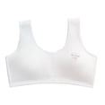 thumbnail image 1 of Babcutegg Bras for Kid Girls Juniors Training Bra Molded Padded Pull-on Design Lightweight Wireless Girls Underwear White Size Free Size, 1 of 2