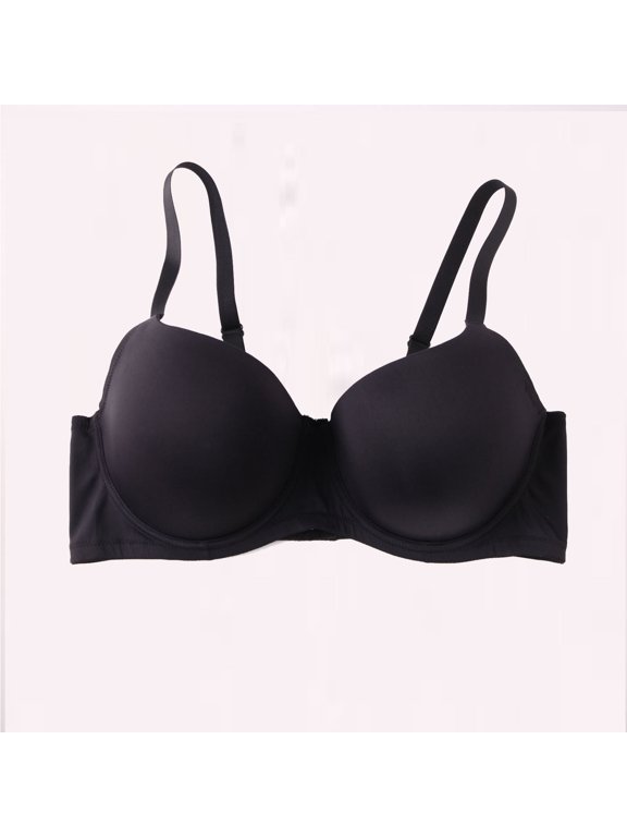 Bras for Women Comfortable Lightweight High Support Wireless Underwear for Women Black Size 2XL