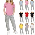 thumbnail image 1 of Babcutegg Children’s Short Sleeve Two-Piece Set – Solid Color Cotton Summer Outfit for Boys and Girls, Casual T-Shirt and Pants Matching Set White Size 9-10, 1 of 7
