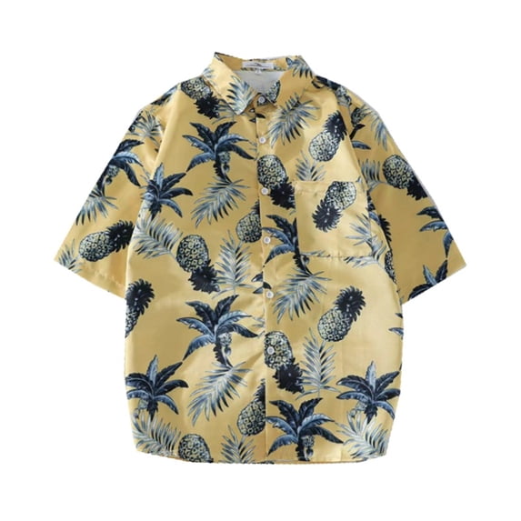 Babcutegg Childrens Boys Casual Shirt, Round Neck Short Sleeve Animation Pattern Summer Boys Casual T-Shirts Black