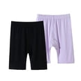 thumbnail image 1 of Babcutegg Girls 2 Pack Bike Shorts Soft Modal Under Dress Safety Shorts Elastic Waist Breathable Anti Chafing Mid Length Legging Shorts for Kids 2-13 Dark Gray Size 1T, 1 of 8