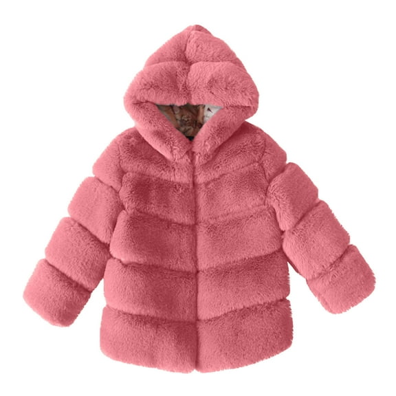 Babcutegg Girls Jackets Side Pockets Hoodies Feather Weight Fall and Winter Clothes for Kids Watermelon Red