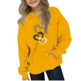 thumbnail image 1 of Babcutegg Girls Sweatshirts Hoodies Pullover Casual Fashion Outfit for Kids Yellow Size 11, 1 of 4