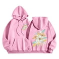 thumbnail image 1 of Babcutegg Hoodies Long Sleeve Graphic Print Pullover Womens Clothes Pink, 1 of 5