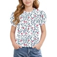 thumbnail image 1 of Babcutegg Independence Day Patriotic Graphic T-Shirt With Soft Cotton Fabric, Classic Round Neck And Short Sleeves For Everyday Wear Multicolor Size 3, 1 of 8