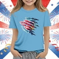 thumbnail image 1 of Babcutegg Independence Day Patriotic Graphic T-Shirt With Soft Cotton Fabric, Classic Round Neck And Short Sleeves For Everyday Wear Red Size 3, 1 of 5