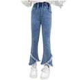 thumbnail image 1 of Babcutegg Jeans for Teen Girls Side Pocket High Waist Baggy Denim Comfortable Girls Fall and Winter Pants Blue Size 5, 1 of 6