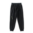 thumbnail image 1 of Babcutegg Kid Boys Pants High Waist Full Length Elastic Waist Kids Clothes Black Size 13, 1 of 5