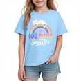thumbnail image 1 of Babcutegg Kid Boys Shirts Crew Neck Campus Style Back to School Wear Short Sleeve Summer Uniform for Boys Blue Size 7 T, 1 of 9