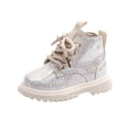thumbnail image 1 of Babcutegg Kid Girls Boots Ankle Boots Warm and Breathable Casual Fashion Soft Bottom Shoes for Girls White US 12, 1 of 5