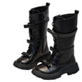 thumbnail image 1 of Babcutegg Kid Girls Boots Warm and Breathable Non Slip Snow Boots Soft Bottom Shoes for Girls Black US 13.5 M, 1 of 8