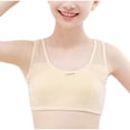 thumbnail image 1 of Babcutegg Kid Girls Bra Soft Cup Juniors Training Bra Wireless Seamless Lightweight Underwear for Girls Yellow Size L, 1 of 5
