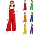 thumbnail image 1 of Babcutegg Kid Girls Overalls with Side Pockets Soild Color Casual Fashion Back to School Comfortable Jumpsuits Spring and Fall Rompers for Girls Hot Pink Size 14, 1 of 9