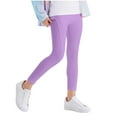 thumbnail image 1 of Babcutegg Kid Girls Pants Full Length Side Pockets Back to School Wear Clothes for Kids Purple Size 7, 1 of 6