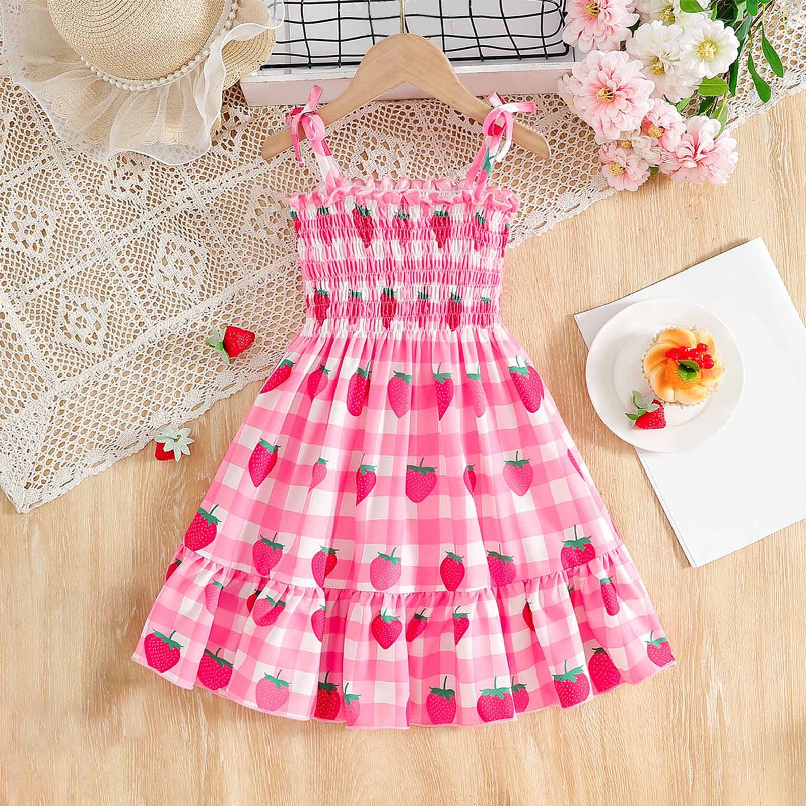 Children Summer Children Summer Dress Girl Short Sleeved Princess Dress