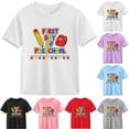 thumbnail image 1 of Babcutegg Kid Girls School Uniform Causal Fashion Comfortable Graphic Pattern Pullover Short Sleeve Summer Clothes for Girls Gray Size 9, 1 of 10