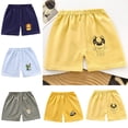thumbnail image 1 of Babcutegg Kids' Cotton Boys and Girls Shorts with Elastic Waist Printed Summer Casual Clothes Yellow Size 9 M, 1 of 7