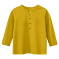 thumbnail image 1 of Babcutegg Kids Girls Blouses High Collar Soild Color Regular Fit Clothes for Girls Yellow Size 4, 1 of 6