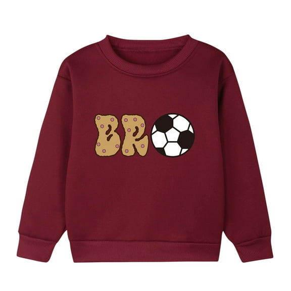 Babcutegg Kids Girls Sweatshirts Crew Neck Regular Fit Warm Fall and Winter Clothes for Girls Wine Size 6