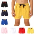 thumbnail image 1 of Babcutegg Kids' Summer Casual Shorts with Drawstring Lightweight Clothes for Boys and Girls Yellow Size 7-8, 1 of 7