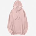 thumbnail image 1 of Babcutegg Mens Big & Tall Hoodie Drawstring Long Sleeve Loose Fit Solid Casual Sweatshirt with Kangaroo Pocket Size 5XL, 1 of 8