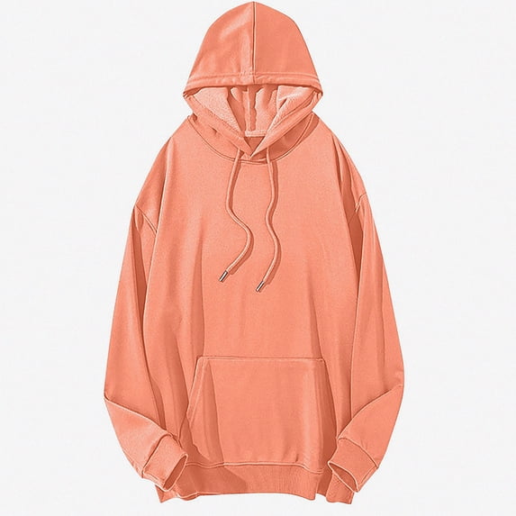 Babcutegg Mens Big & Tall Hoodie Drawstring Long Sleeve Loose Fit Solid Casual Sweatshirt with Kangaroo Pocket Size 5XL