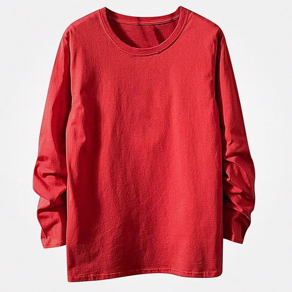 Babcutegg Mens Big and Tall Sweatshirt Cotton Crewneck Long Sleeve Casual Basic Pullover Top Size S