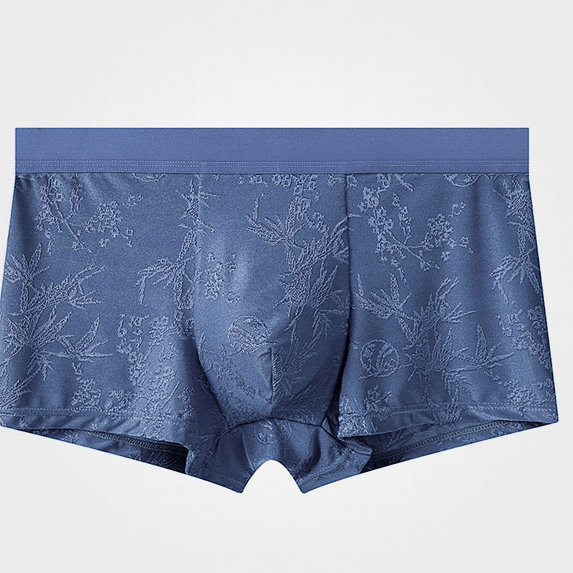 Babcutegg Mens Boxer Briefs Mesh Breathable Ice Silk Cooling Mid Rise Solid Color Underwear Size 2XL