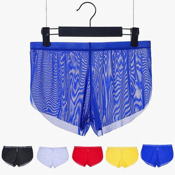 Babcutegg Mens Briefs Mesh Lightweight See Through Transparent Breathable Solid Color Underwear Size 2XL