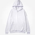 thumbnail image 1 of Babcutegg Mens Full Zip Hoodie Loose Fit Long Sleeve Casual Hooded Sweatshirt with Pockets Size XL, 1 of 7