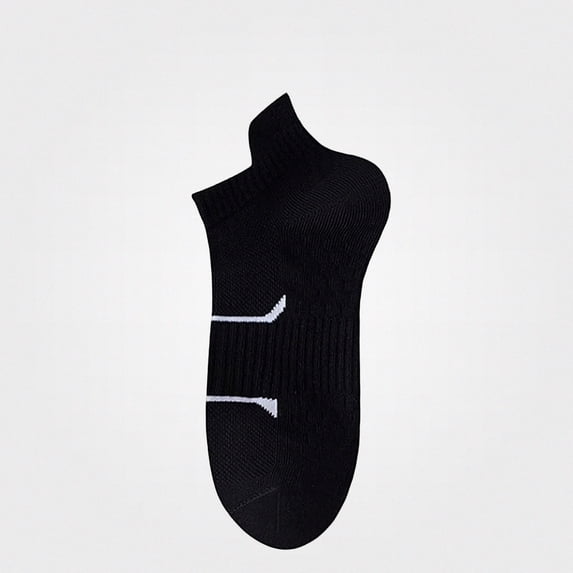 Babcutegg Mens Low Cut Ankle Socks Mesh Breathable Absorb Sweat Lightweight Athletic Socks Black Size Free Size