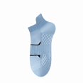 thumbnail image 1 of Babcutegg Mens Low Cut Ankle Socks Mesh Breathable Absorb Sweat Lightweight Athletic Socks Light Blue Size Free Size, 1 of 8